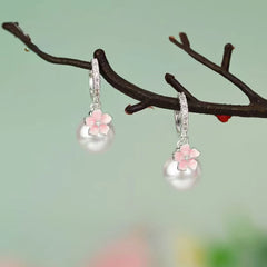 Ladies Imitation Pearl Gourd Star Decorative Small Drop Earring Fashion Elegant Sweet Bulk Jewelry Accessories for Women Daily