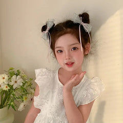 Classic Simple Minimalistic Bowknot Scrunchies for Baby Girls High Elastic Sweet Cute Hair Ties for Kids Child Hair Accessories
