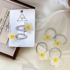 Cute Flower Cherry Scrunchies for Baby Girls Fashion Sweet Kawaii Hair Ties for Kids Children Hair Accessories in Stock Chic