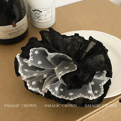 French Vintage Scrunchy Women's Fashion Extra Strong Elastic Hair Ties High Quality Creative Design for Daily Use Sweet Hair