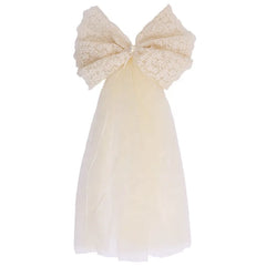 Solid Color Exaggerated Bowknot Tulle Hair Clips for Baby Girls Elegant Sweet Alligators for Kids Child Hair Accessories