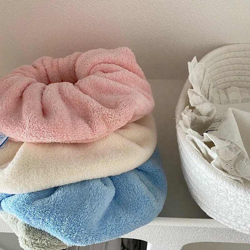 Fashion Solid Color Durable Large Scrunhchies for Girls Sweet Cute Hair Ties for Women Ladies Hair Accessories in Stock Chic