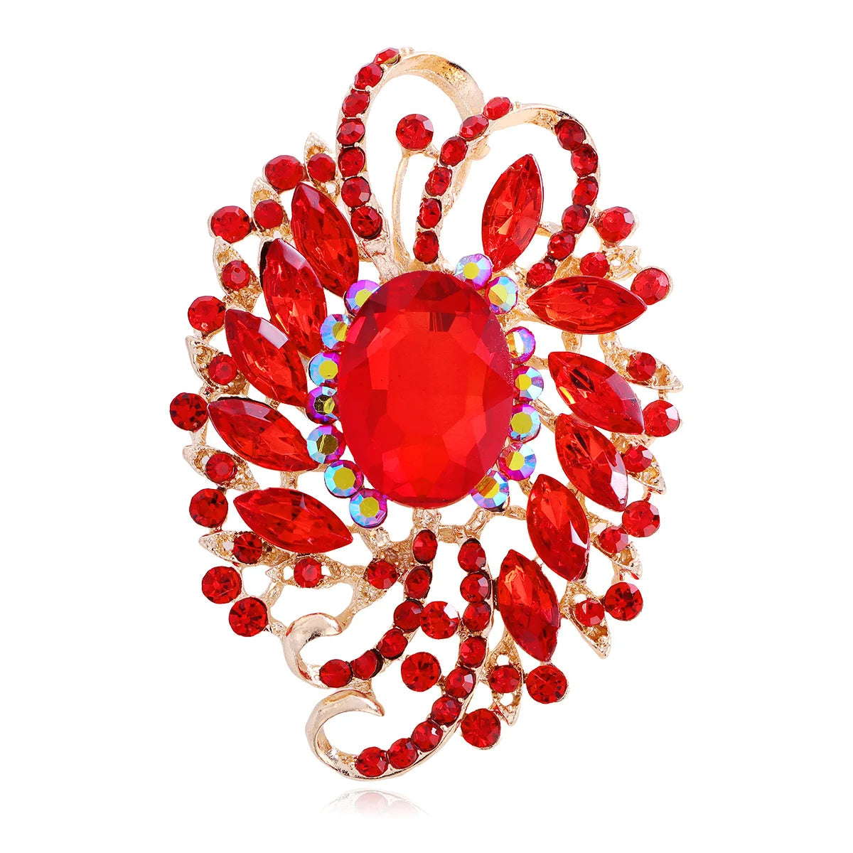 Fashion Rhinestone Glitter Sparking Dainty Brooches for Girls Glamorous Vintage Pins Jewelry for Women Ladies Accessories