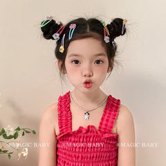 Candy Color Sweet Fashion Cute Hair Clips for Baby Girls Animal Heart Shaped Snap Clips for Kids Hair Accessories in Stock
