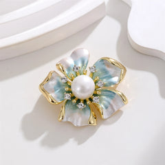 Fashion Sweet Elegant Lustrous Glitter Flowers for Girls Dainty Glamorous Pins Jewelry for Women Ladies Accessories Wholesale