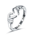 The opening is adjustable. / Silver