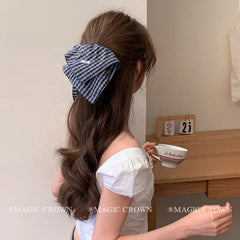 American Academy Style High Elastic Scrunchies Fresh Vintage Hair Accessories for Girls Sweet Daily Use Plaid Hair Ties