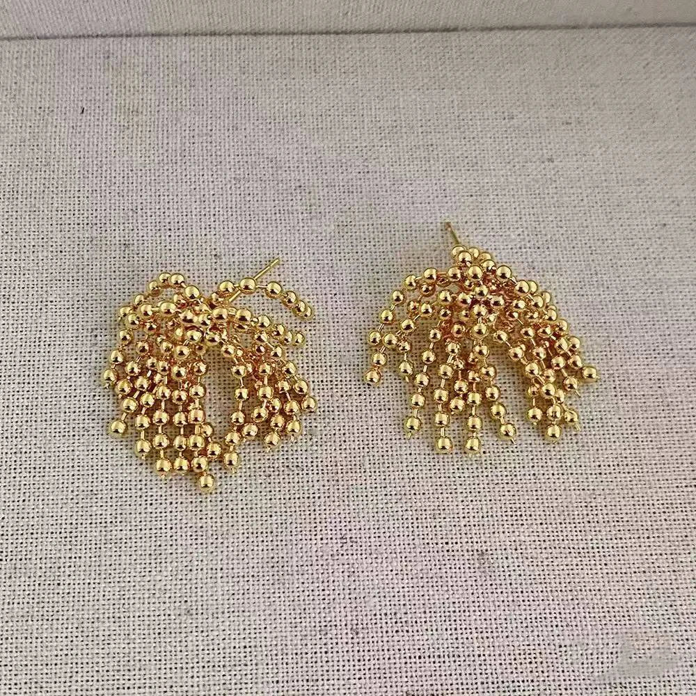 Female New Design Hot Sale Wheat Spike-shaped Drop Earring Fashion Chic Dainty Charms Wholesale Jewelry Accessories for Causal