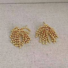 Female New Design Hot Sale Wheat Spike-shaped Drop Earring Fashion Chic Dainty Charms Wholesale Jewelry Accessories for Causal