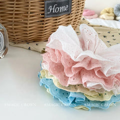 2025 Summer Hot Sale Color-blocked Flower Hair Tie for Girls Stylish Fabric Durable Scrunchies for Women Ladies Hair Accessories