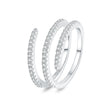 The opening is adjustable. / Silver