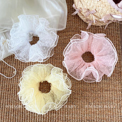 Children Solid Colored High Elastic Thick Thin Hair Scrunchies Sweet Fashion in Stock Hair Ties Accessory for Kids Stage Holiday