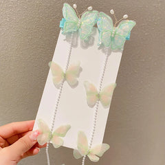 Sweet Cute Butterfly Fashion Hair Clips for Baby Girls Trendy Princess Alligator for Kids Children Hair Accessories in Stock