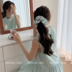 Hot Sale Flower Decorative Large Scrunchies Fashion Elegant Beauty Wholesale in Stock Hair Ties Accessories for Women Kids Daily