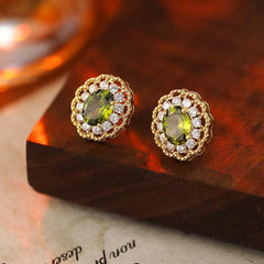 Women Pink Silver Gold Green Small Stud Earring Fashion Trendy Glitter Sparking Wholesale Bulk Order Daily Jewelry Accessories