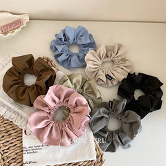 Fashion Solid Color High Elastic Scrunchies for Girls Cute Sweet Chic Simple Hair Ties for Women Ladies Hair Accessories Stylish
