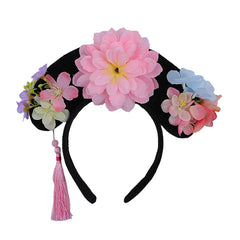 Vintage Chinese Style Flower Head Bands for Baby Girls Cosplay Cute Sweet Hair Band for Kids Children Hair Accessories in Stock