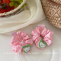 Fashion Cute Animals Kitty Cat Scrunchies for Baby Girls Solid Color Trendy Hair Tie for Kids Children Hair Accessories in Stock