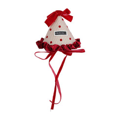 Christmas Fashion Cute Hair Accessories for Women Girls Dot Velvet Bowknot Birthday Hair Clips Alloy Fabric Material for Party