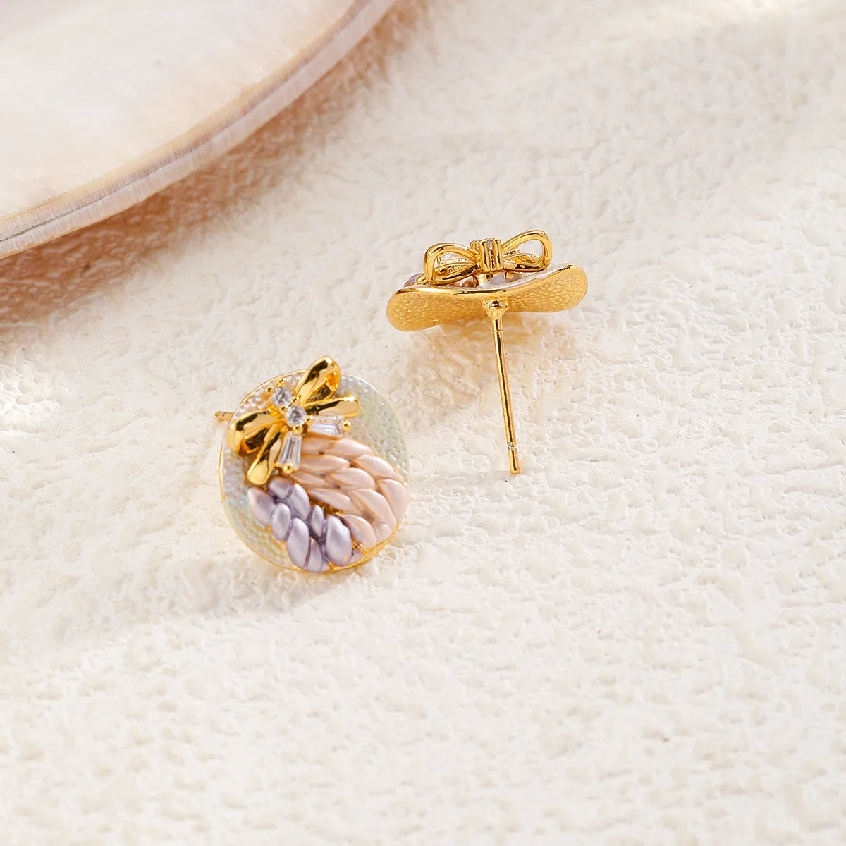 Women New Design Zircon 18k Gold-plated S925 Silver Stud Earring Rhinestone Fashion Glitter Low MOQ in Stock Jewelry for Causal