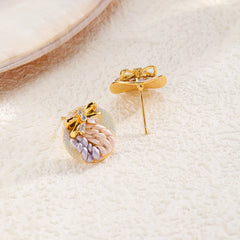 Women New Design Zircon 18k Gold-plated S925 Silver Stud Earring Rhinestone Fashion Glitter Low MOQ in Stock Jewelry for Causal