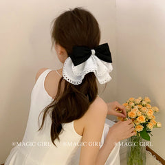 Classic Bowknot Dress Imitation Pearl Hair Clips for Girls Sweet Elegant Barrettes for Women Ladies Hair Accessories in Stock