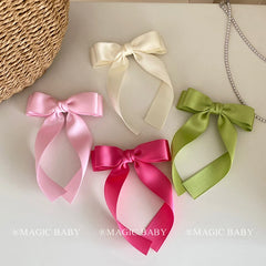 Girly Aesthetic Solid Color Pink Medium Alligator Clips Beauty Fashion Sweet in Stock Hairpins Accessories for Kids Children Use
