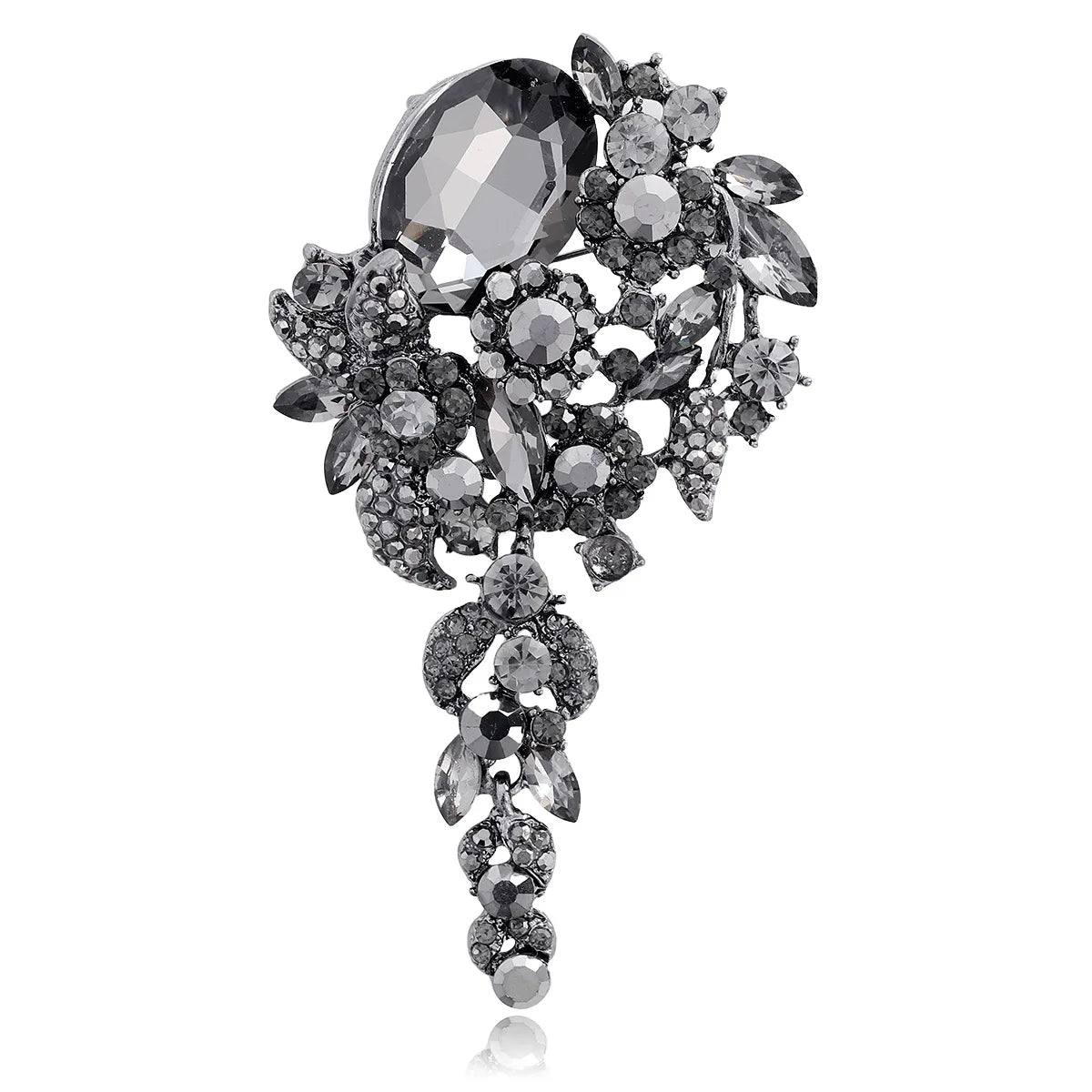 Fashion Glitter Rhinestone Sparking Elegant Brooches for Girls Sweet Dainty Jewelry Pins for Women Ladies Accessories Hot Sale