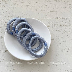 Elegant Minimalistic Solid Color Scrunchies High Elastic Hair Ties for Girls and Women Simple Fashion Hair Accessories