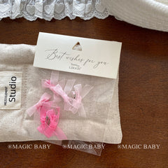 Classic Simple Solid Color Bowknot Hair Clips for Baby Girls Cute Sweet Fashion Alligators for Kids Children Hair Accessories
