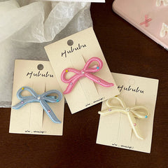 Simple Mimimalistic Fashion Bowknot Hair Clips for Baby Girls Trendy Stylish Princess Alligators for Kids Child Hair Accessories