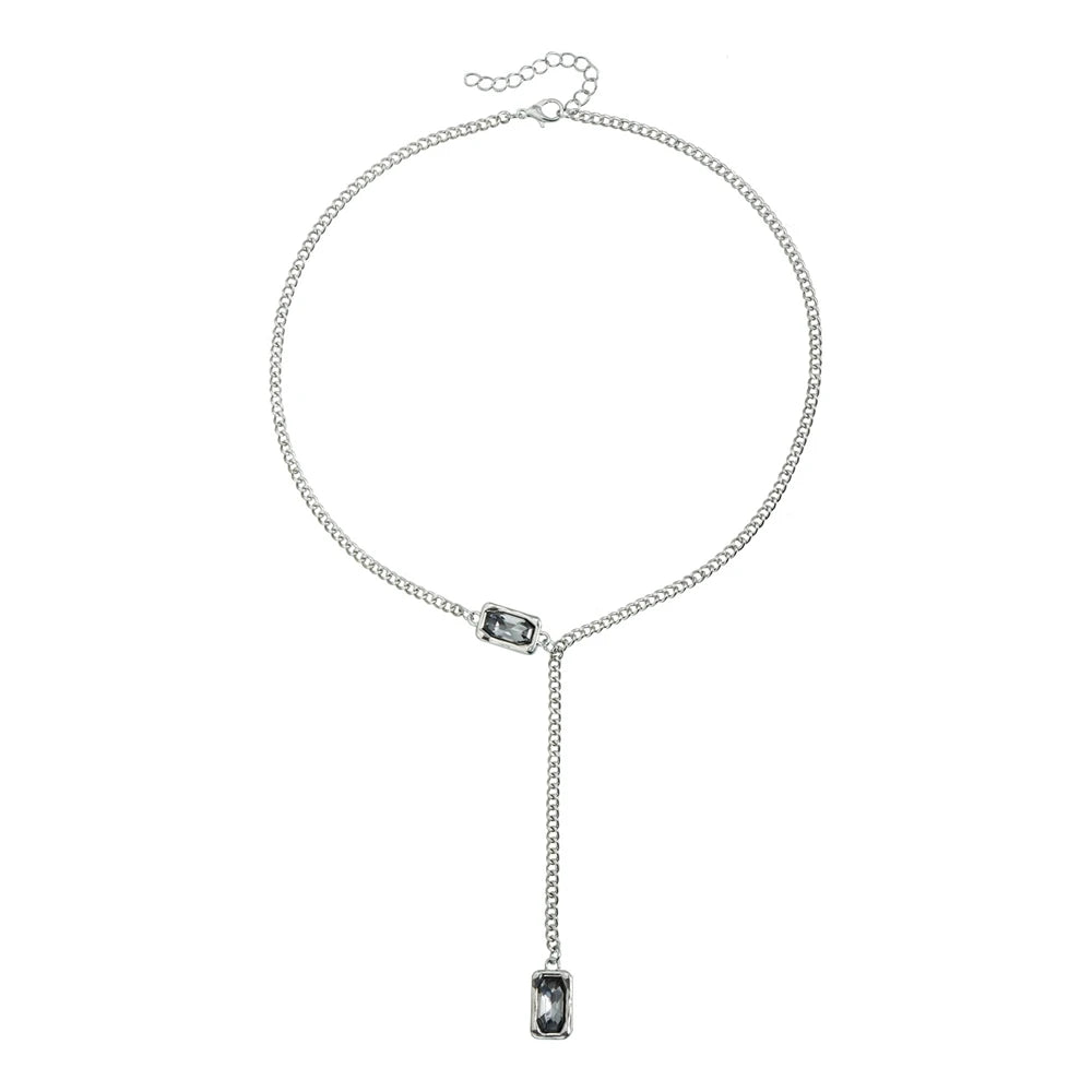 Fashion Trendy Link Dainty Glitter Simple Necklaces for Girls Stylish Fine Jewellry for Women Ladies Accessories Wholesale