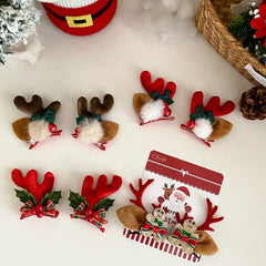 2025 Christmas Deer Classic Hair Clips for Baby Girls Cute Sweet Fashion Alligators for Kids Children Hair Accessories in Stock
