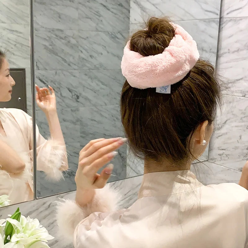 Fashion Solid Color Durable Large Scrunhchies for Girls Sweet Cute Hair Ties for Women Ladies Hair Accessories in Stock Chic