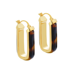 European American U-shaped Earrings Leopard Print Retro Ear Buckles Light Luxury Fashion Earrings Women Jewelry Accessories Bulk