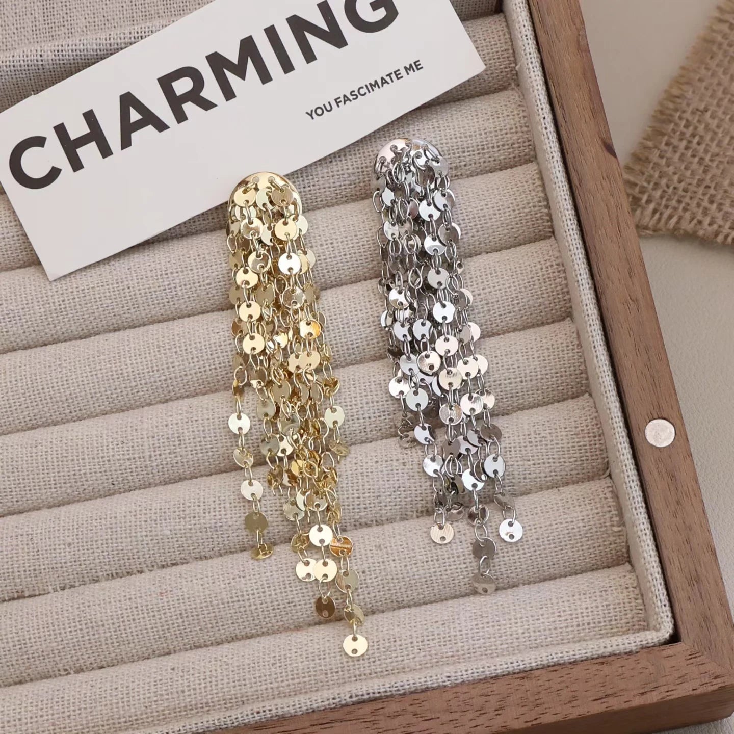 Luxury Fashion Trendy Stylish Tassel Drop Earrings for Girls Sweet Elegant Flower Jewelry for Women Ladies Accessories Wholesale