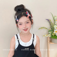 Girly Aesthetic Cat Bowknot Cartoon Small Alligator Clips Sweet Cute Fashion New Design Hairpins Accessories for Kids Children