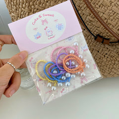 Solid Candy Color Cute Scrunchies Stylish Hair Ties for Baby Girls Trendy Kids Hair Accessories in Stock