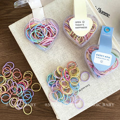 Sweet Cute Simple Minimalistic Scrunchies High Elastic Fashion Hair Ties for Kids Durable Accessory Stock