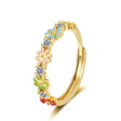 The opening is adjustable. / Gold