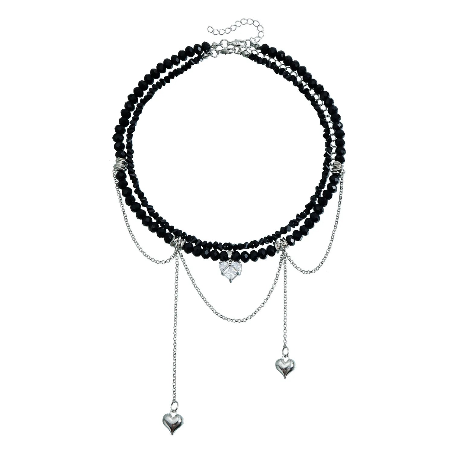 Fashion Sweet Cute Heart Shaped Necklaces for Girls Dainty Fine Princess Style Jewellry for Women Ladies Accessories Wholesale
