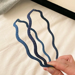 Elegant Blue Solid Color Head Band for Girls Thin Fashion Stylish Hair Band for Women Ladies Femme Chic Hair Accessories Classic