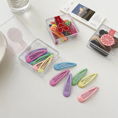 Classic Simple Solid Color Cute Hair Clips for Girls Kids Sweet Fashion Snap Clips for Women Ladies Hair Accessories Haarspange