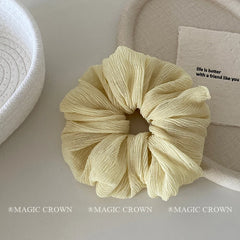 Summer Brand New Solid Color Elegant Scrunchies for Girls Fabric Minimalistic Cute Fashionable Hair Ties Women Hair Accessories