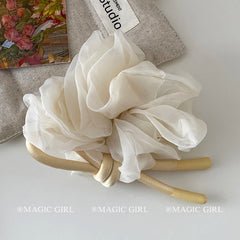 2025 Hot Sale Elegant Scunchies Solid Color Ribbon Bowknot Hair Ties for Women & Girls Classic Fashion & Sweet Style Accessory