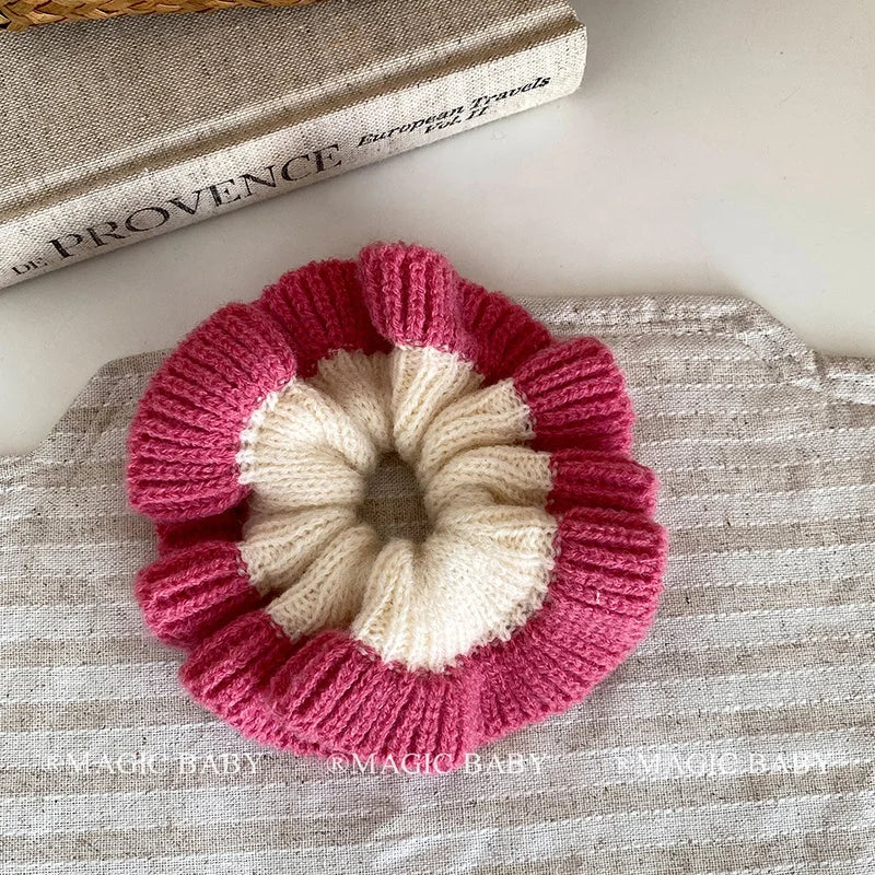 Fashion Cute Sweet Simple Scrunchies for Baby Girls Kawaii Minimalistic Hair Ties for Kids Children Hair Accessories in Stock