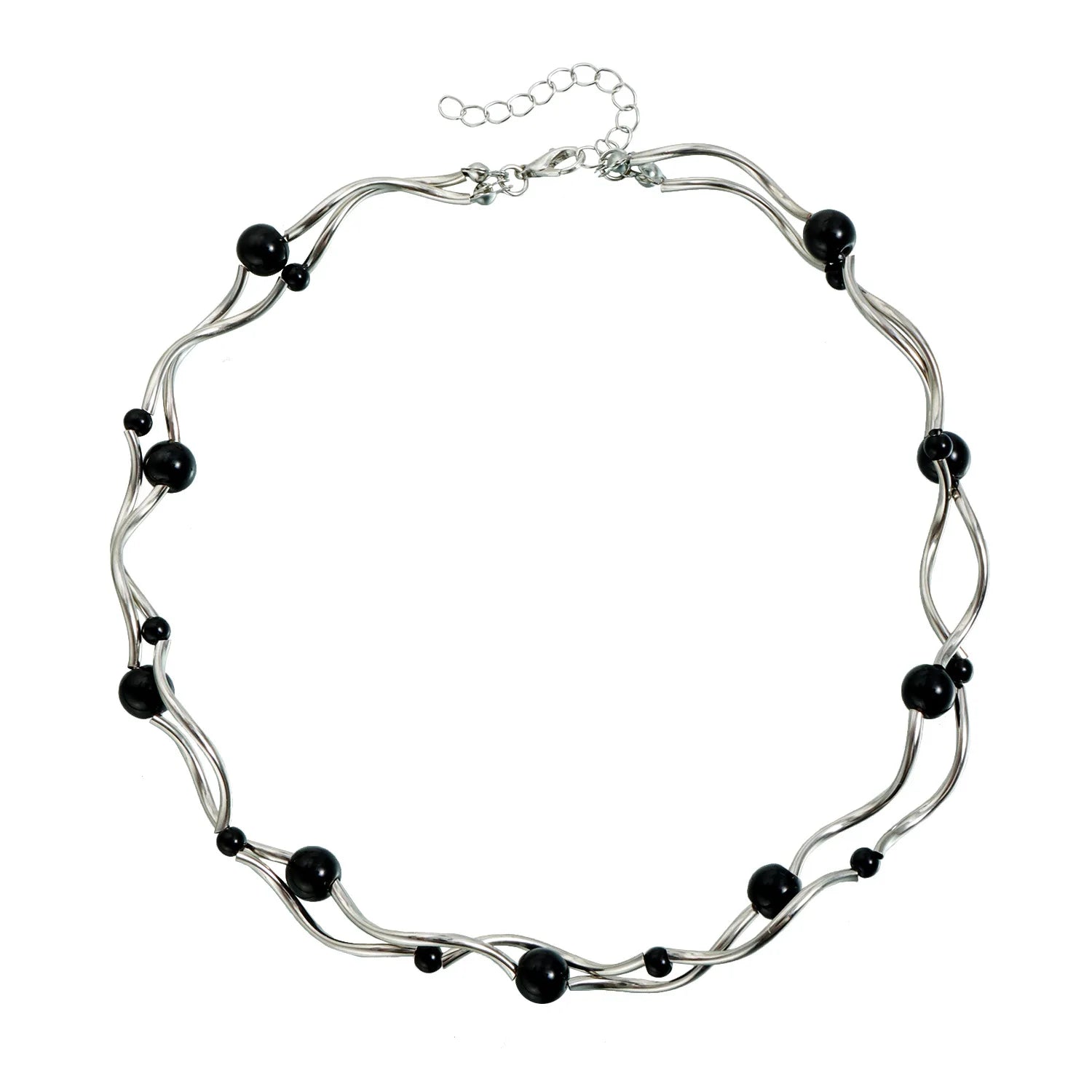 Fashion Beads Mental Simple Minimalistic Necklaces for Girls Choker Charms Fine Jewelry for Women Ladies Accessories Wholesale