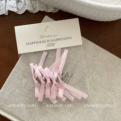 2025 Hot Sale Solid Color Bowknot Small Alligator Clips Sweet Fashion Beauty Wholesale in Stock Hairpins Accessories for Women