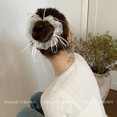 2025 Hot Sale Fashionable Elegant Hair Ties for Girls Creative Design Ribbon Hair Accessories Princess-style Women's Scrunchies