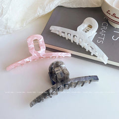 Simple Elegant Lustrous Solid Color Hair Claw Clips for Girls Sweet Minimalistic Stylish Haarspange for Women Hair Accessories